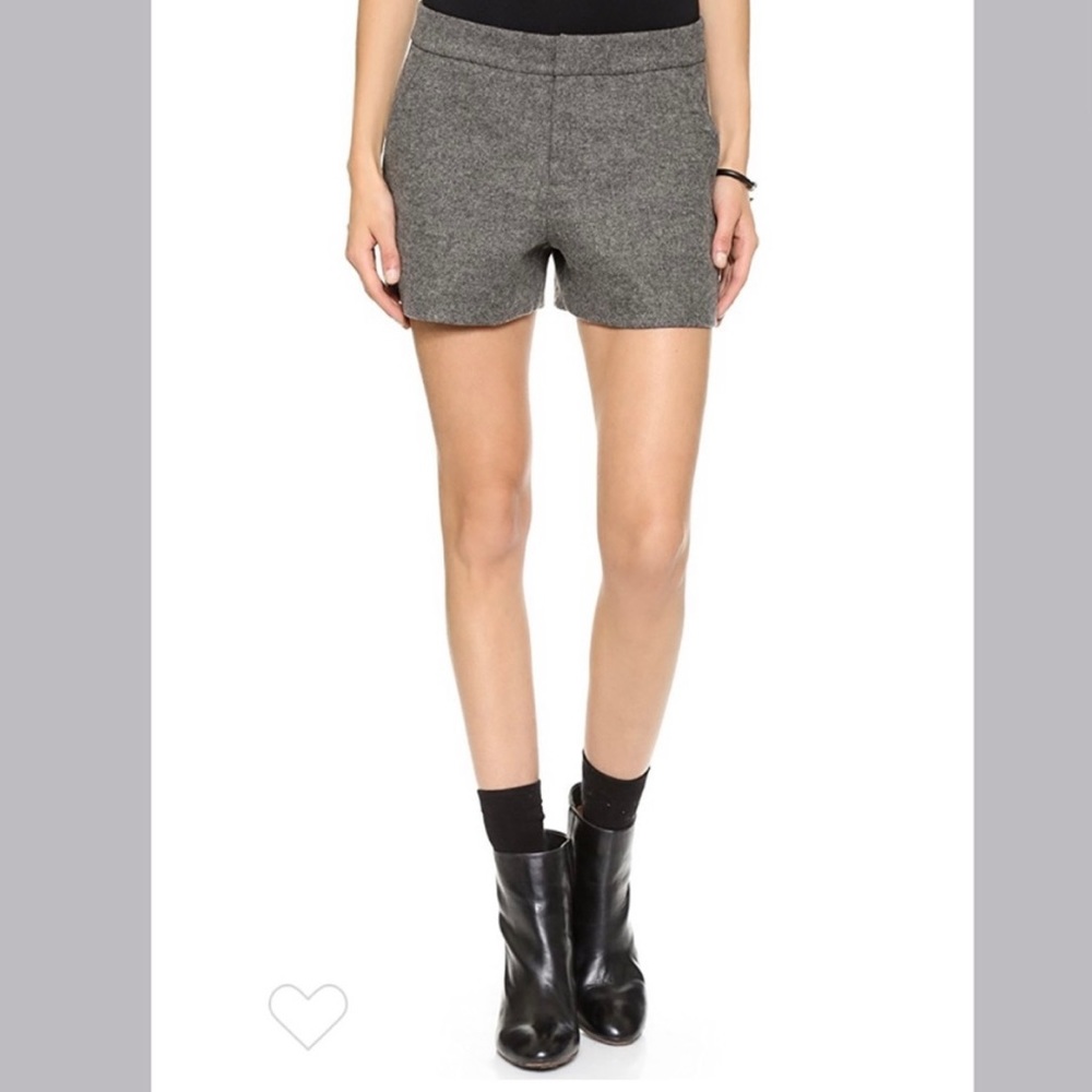 Joie grey wool-blend shorts